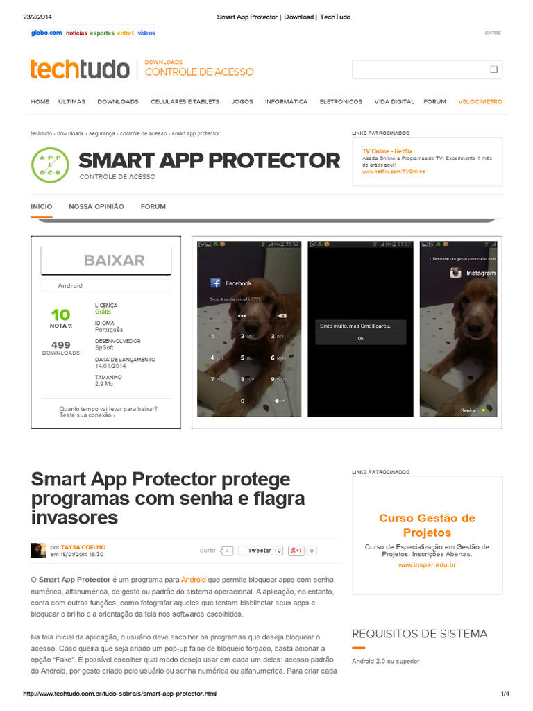 Proteja Apps com Smart App Protector | PDF | Aplicativo para celular ...