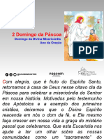 Slide Missa - 2 Domingo de Páscoa (MANHÃ e NOITE) - 7.04 e 06.04 de 2024