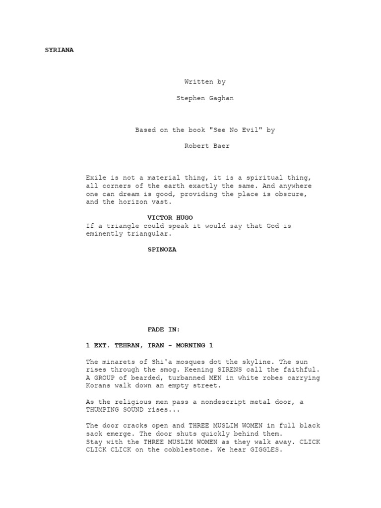 Syriana | PDF