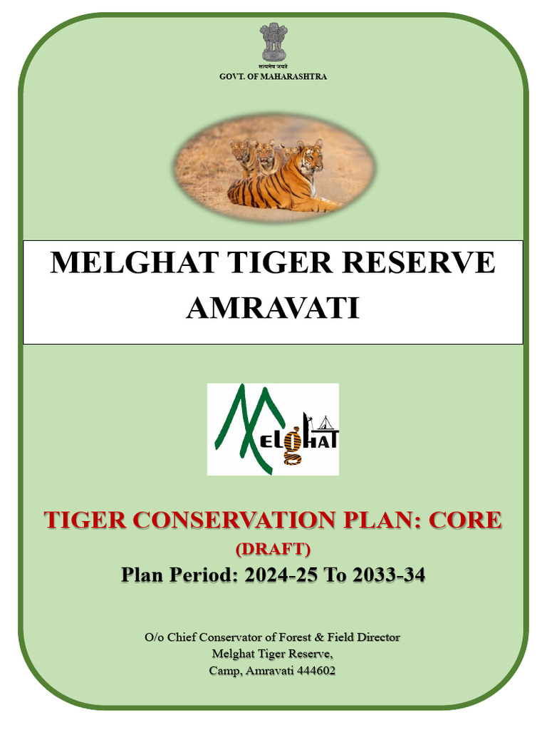 Tiger Conservation Plan Core Draft | PDF | Soil | Conservation Biology