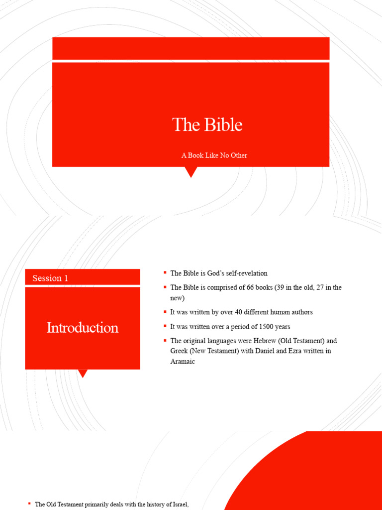 Understanding the Bible's Structure and Themes | PDF | Bible | New ...