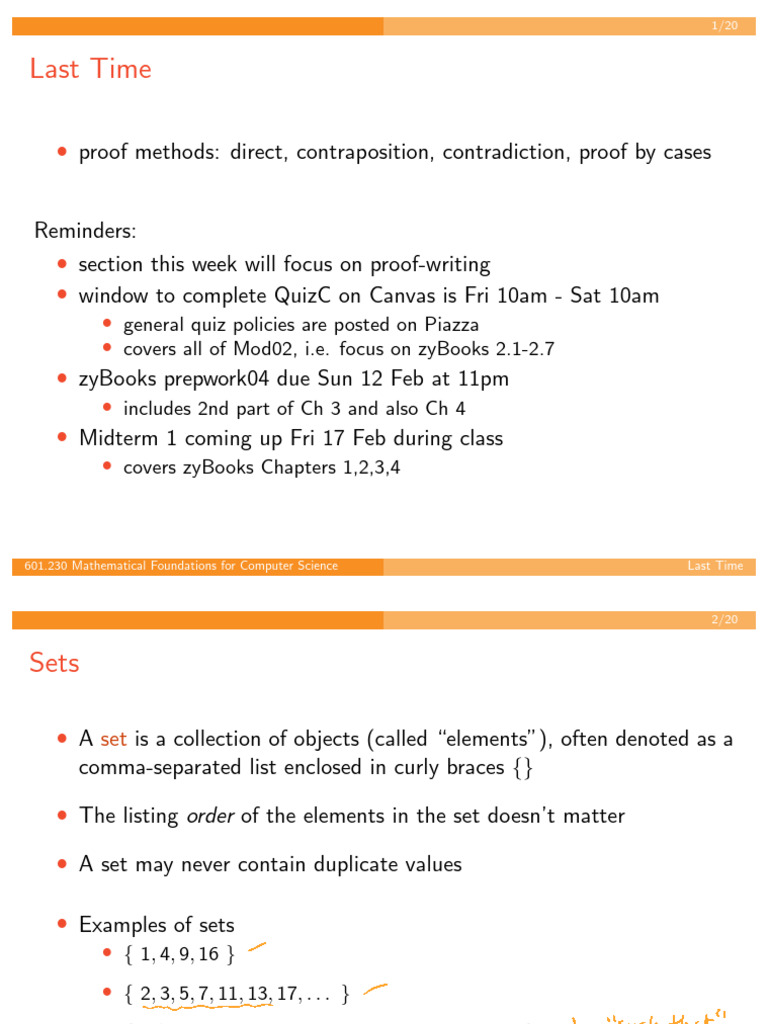 Understanding Sets in Mathematical Proofs | PDF | Set (Mathematics ...