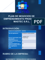 Plan Negocio Mantec S.R.L