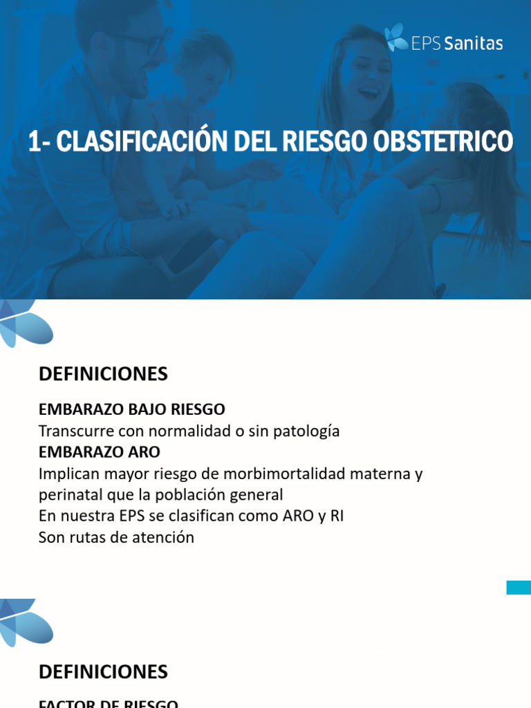 Clasificación del Riesgo Obstétrico | PDF | El embarazo | Parto prematuro