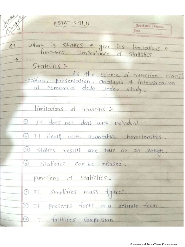 Stat 231 Handwritten Notes 2 | PDF