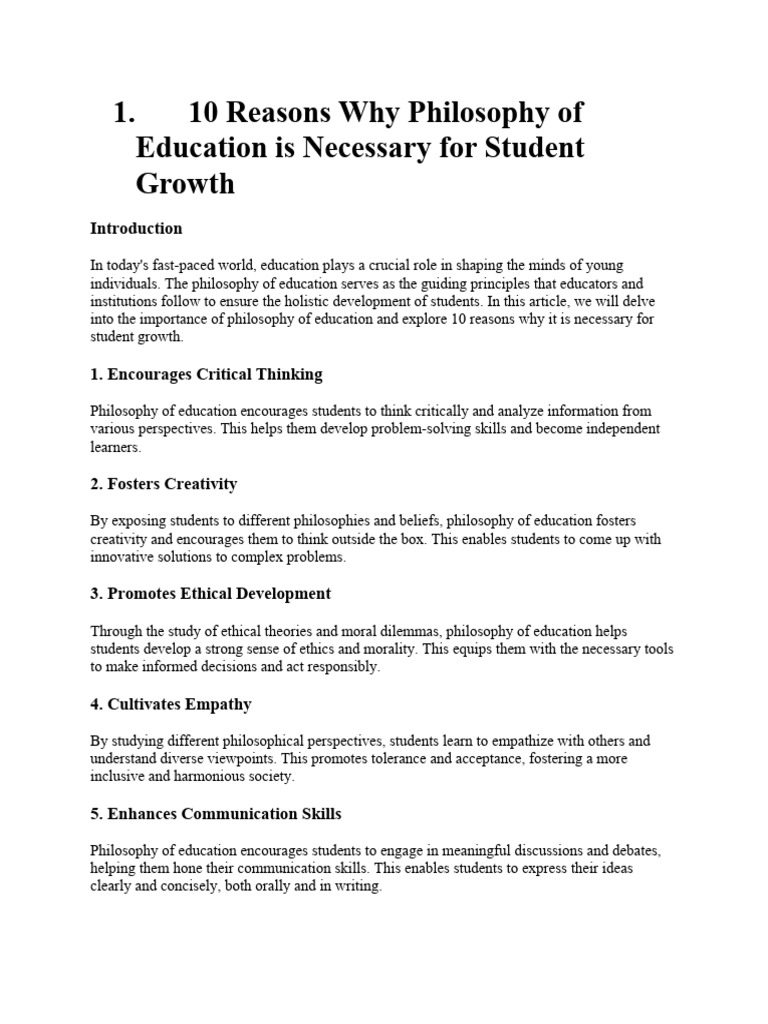 Student Growth Examples