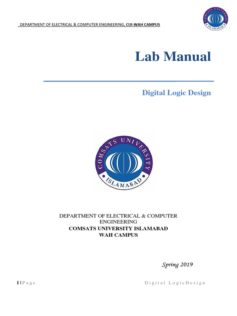 DLD Complete Lab Manual | PDF | Logic Gate | Subtraction