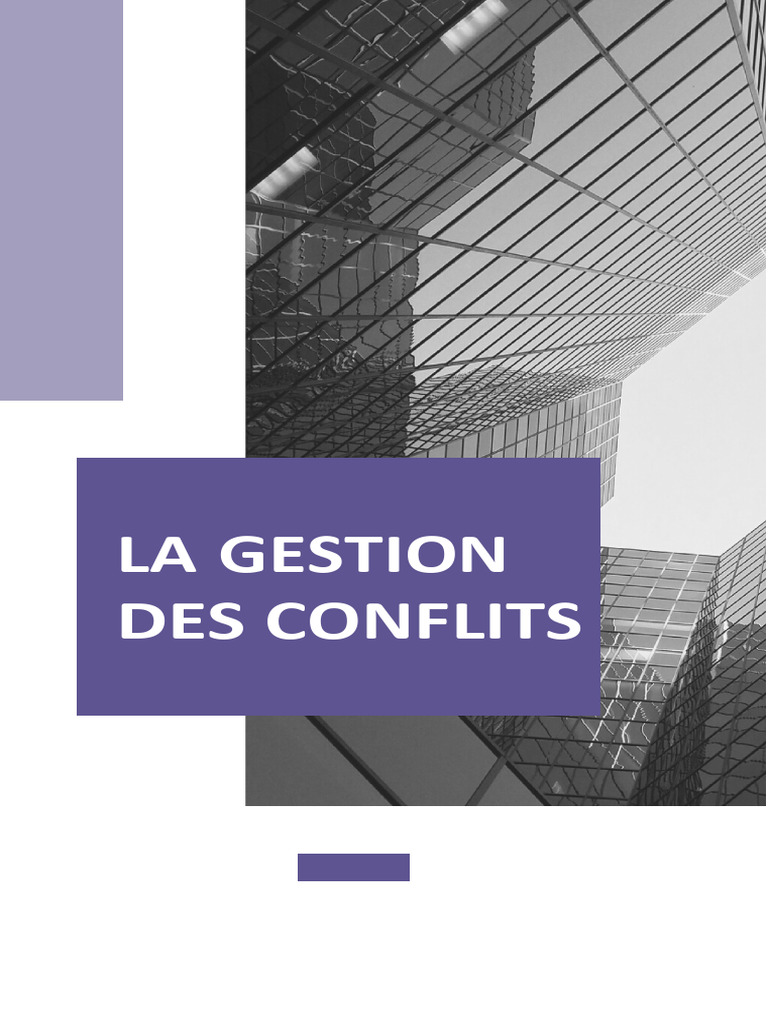 Gestion des conflits interpersonnels | PDF | Résolution de conflit ...