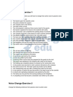 Active and Passive Voice For Class 8 PDF