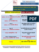 DICS Hindi May 17th the Hindu Imp News Articles and Editorial