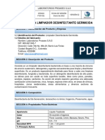 Ftlp-021 Limpiador Desinfectante Germicida v2
