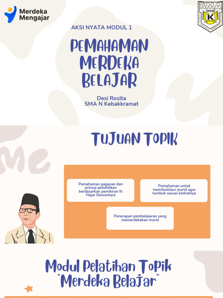 Pemahaman Merdeka Belajar Modul 1 | PDF