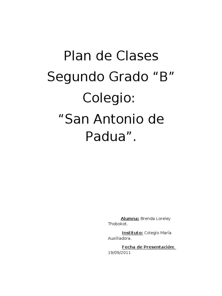 Plan de Clase de Sociales Segundo Grado | PDF | Medios de comunicación ...