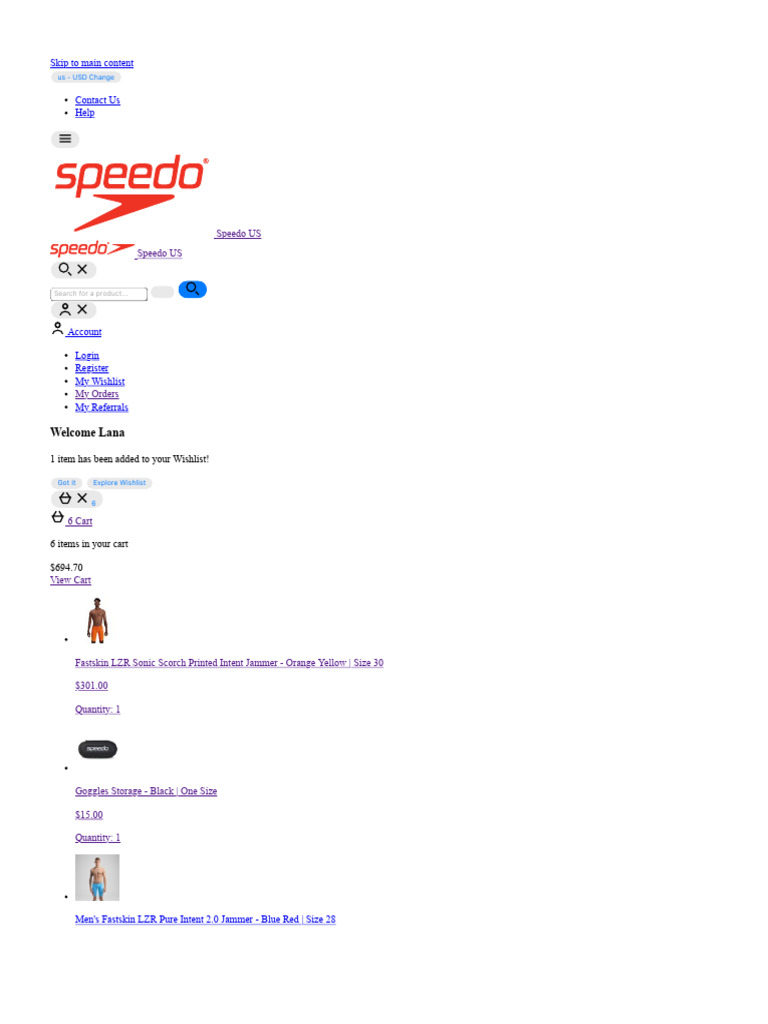 Speedo Product Overview and Offers | PDF | Swimming