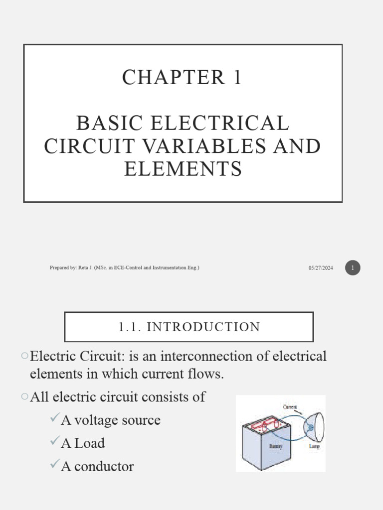 Basic Electrical Circuit Concepts | PDF | Electrical Network | Series ...