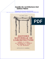 Full Download Histoire Naturelle de L Architecture 2Nd Edition Rahm Online Full Chapter PDF