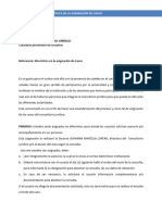 Directrices en La Asignacion de Casos - Consultas