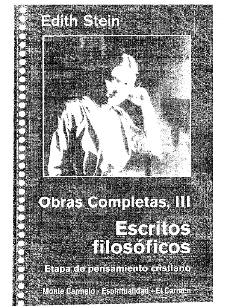 Escritos Filosóficos de Edith Stein | PDF | Gracia divina | Teología