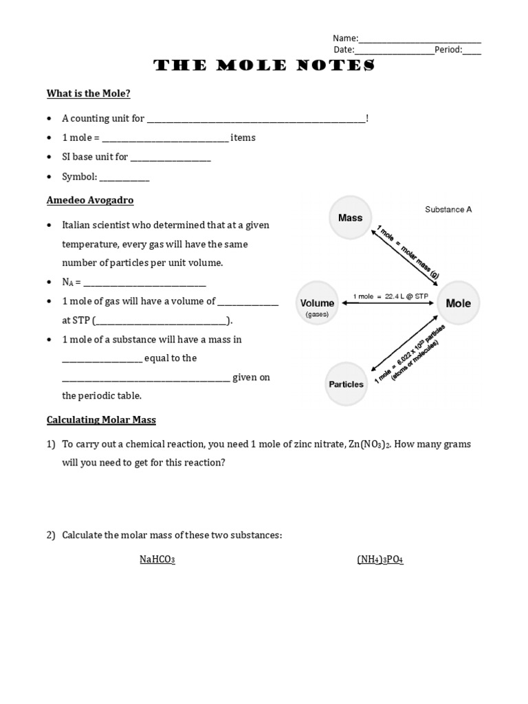 Understanding Moles and Molar Mass | PDF
