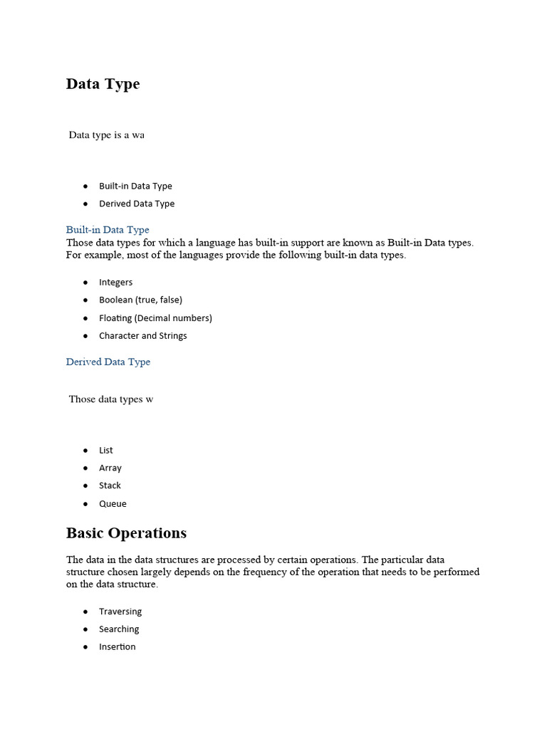 Linked List Data Type