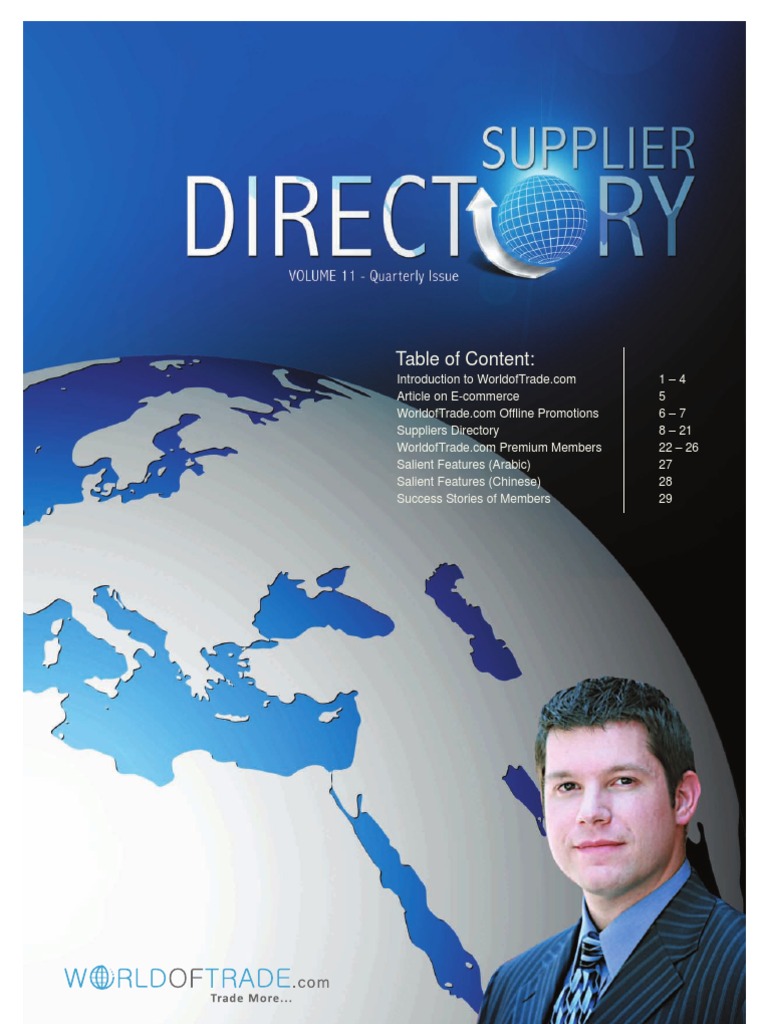 Supplier Directory PDF E Commerce Sales