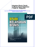 full download Studi Kelayakan Bisnis Teknik Mengetahui Bisnis Dapat Dijalankan Atau Tidak Dr Sugiyanto online full chapter pdf 