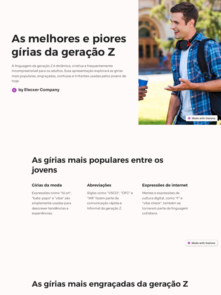 Gírias Engraçadas da Geração Z | PDF