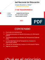 Presentacion Ley de Transparencia