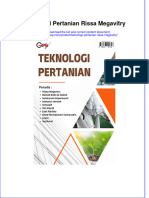 Full Download Teknologi Pertanian Rissa Megavitry Online Full Chapter PDF