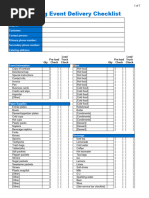 Catering Event Preparation Checklist | PDF