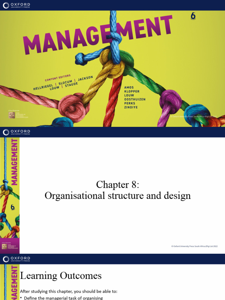 CH08 PowerPoint Slides | PDF | Organizational Structure | Business