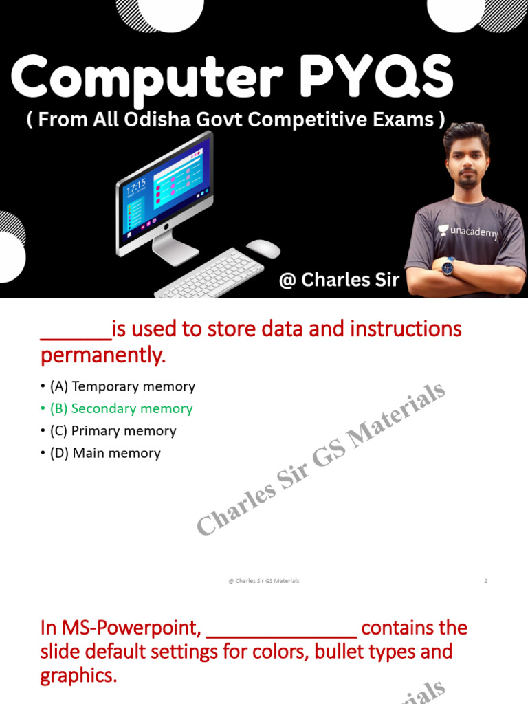 Computer Software Basics Quiz | PDF | Microsoft Word | Computer Data ...