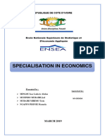 Specialisation in economics