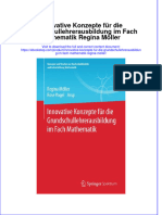 Full Download Innovative Konzepte Fur Die Grundschullehrerausbildung Im Fach Mathematik Regina Moller Online Full Chapter PDF