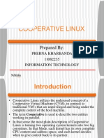 Cooperative Linux: Prepared by