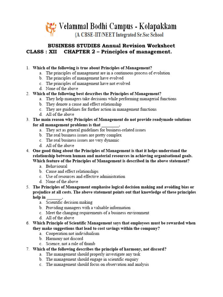 Principles of Management Overview | PDF | Employment | Business