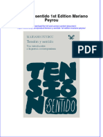 Full Download Tension Y Sentido 1St Edition Mariano Peyrou Online Full Chapter PDF