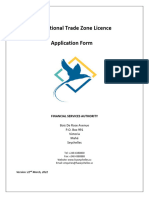 International Trade Zone Application Form