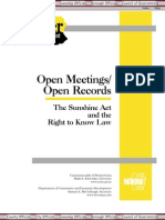 Open Meetings Records