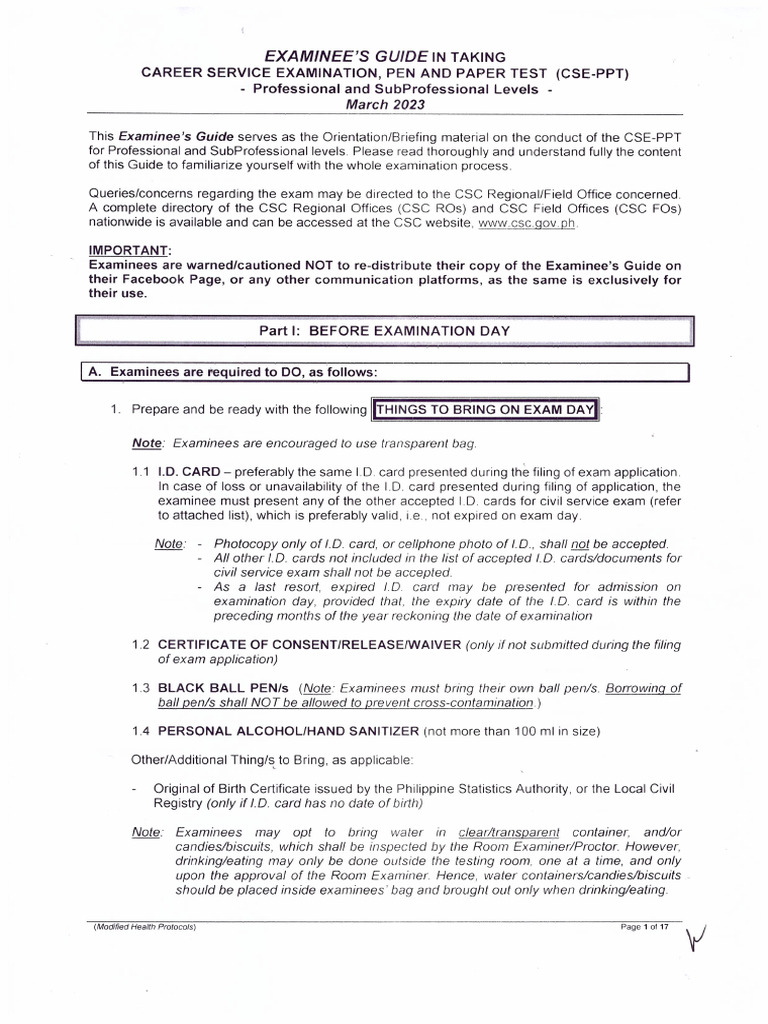 CSC Guide | PDF