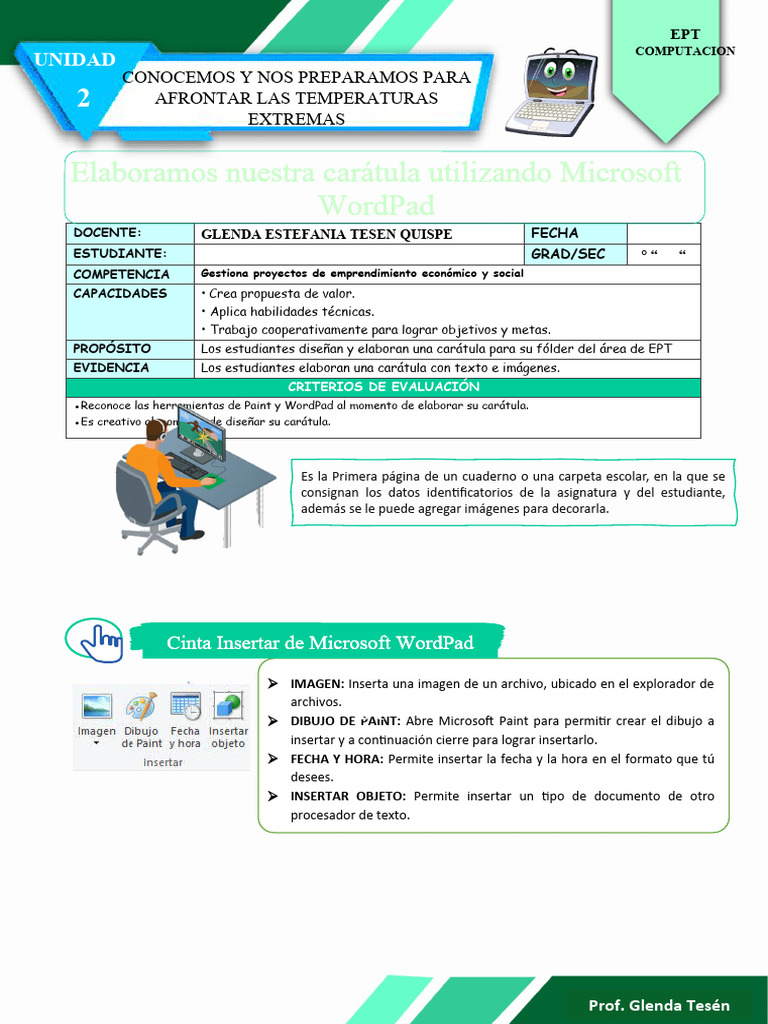 Ficha de Actividad Ept 2°-Semana 4 | PDF | Software | Informática