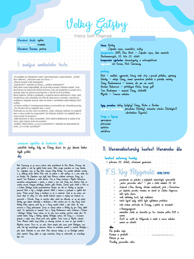 Velký Gastby - Francis Scott Key Fitzgerald | PDF