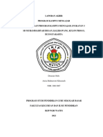 - Laporan Akhir Kampus Mengajar Sd Muhammadiyah Degan ( Anis Rahmawati k - 20013007- Pgsd )