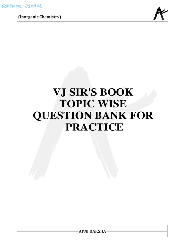 Practice question vj sir s book topic wise question pdf chemical