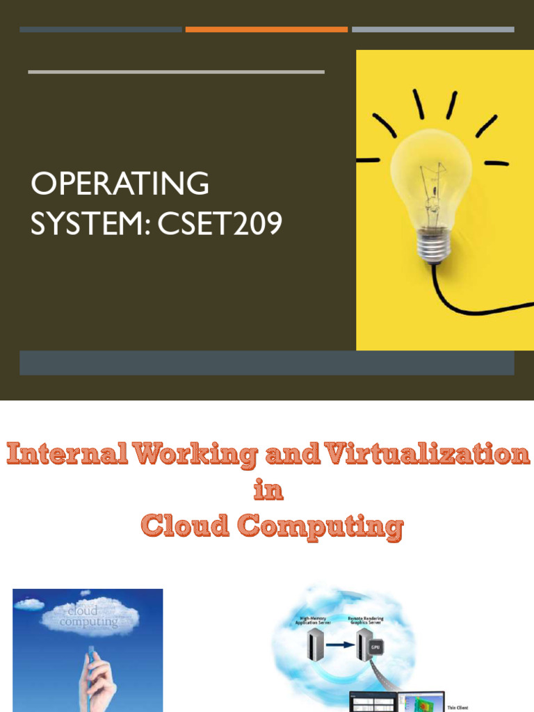 Operating System: Cset209 | PDF | Virtualization | Virtual Machine