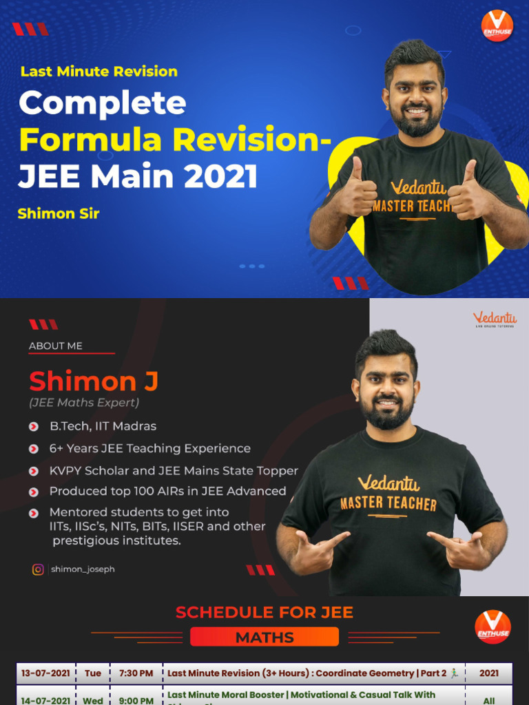 Last+Minute+Revision+ +Complete+Formula+Revision+ +part+1 | PDF ...