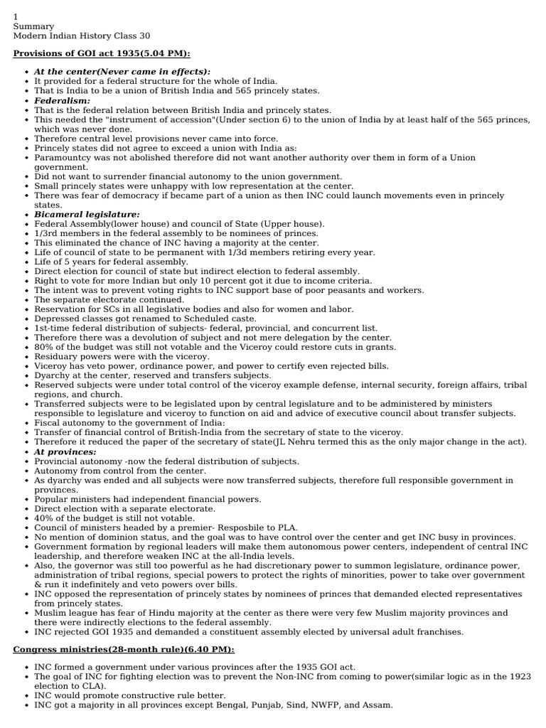 Modern indian history class 30 06 08 22 pdf partition of