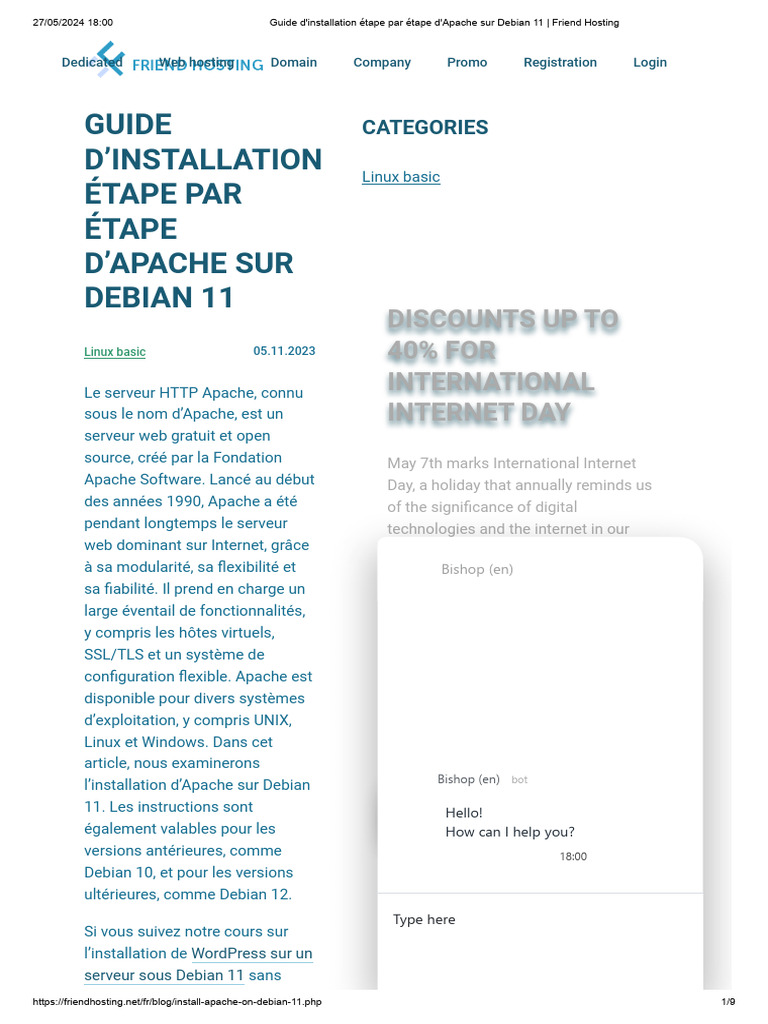 Installer Apache sur Debian 11 | PDF | Internet | Internet et Web