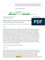 Nighttime Snacking Is Associated With Risk of Obesity and Hyperglycemia in Adults - A Cross-Sectional Survey From Chinese Adult Teachers - PMC