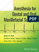 Anesthesia For Dental and Oral Maxillofacial Surgery